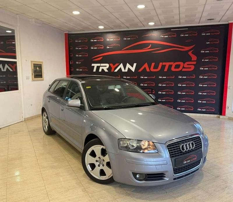 Gris Usado 2006 Audi A3 Sportback Attraction Utilitario | 6499 € (Precio justo) - Imagen 1/4