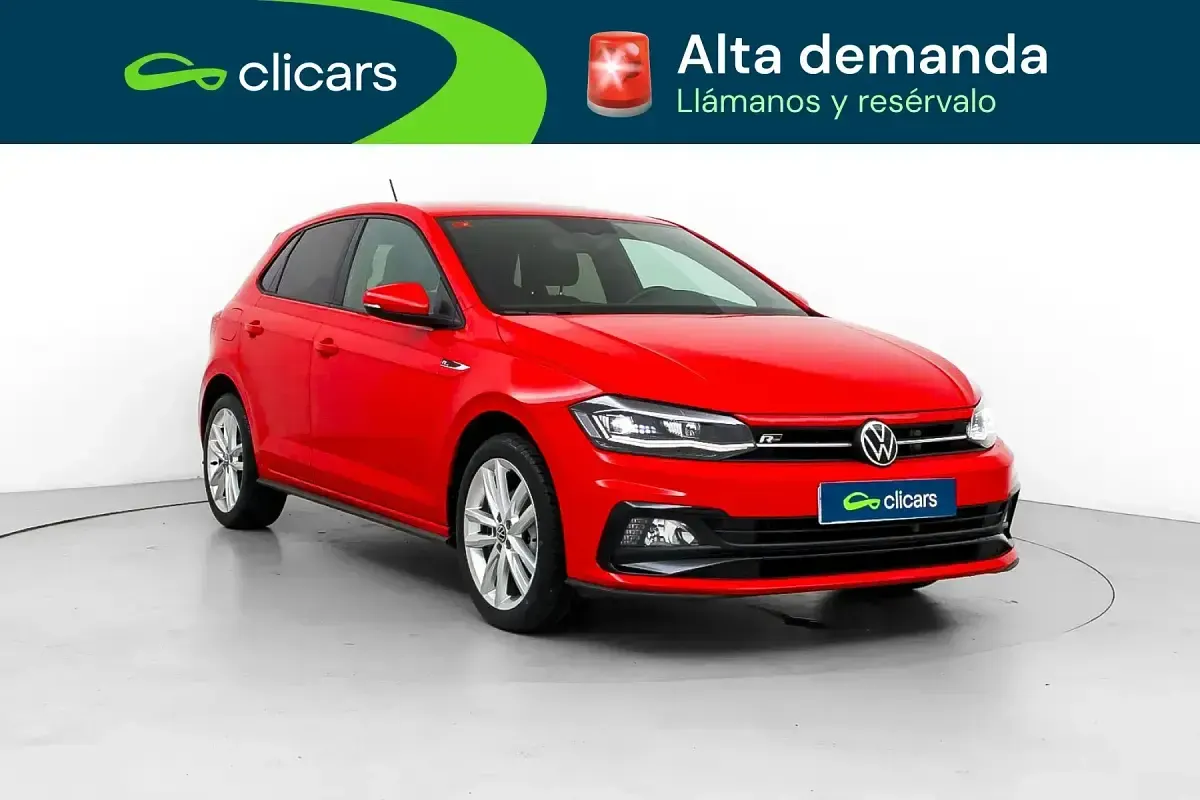 Usado VW Polo R-line 110 CV (80 kW) 2021 Rojo Utilitario
