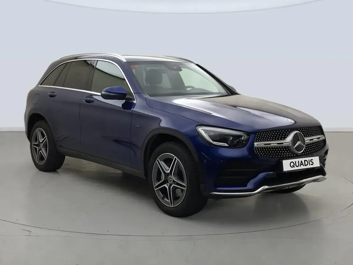 Usado Mercedes GLC300e 320 CV (235 kW) 2021 Azul SUV