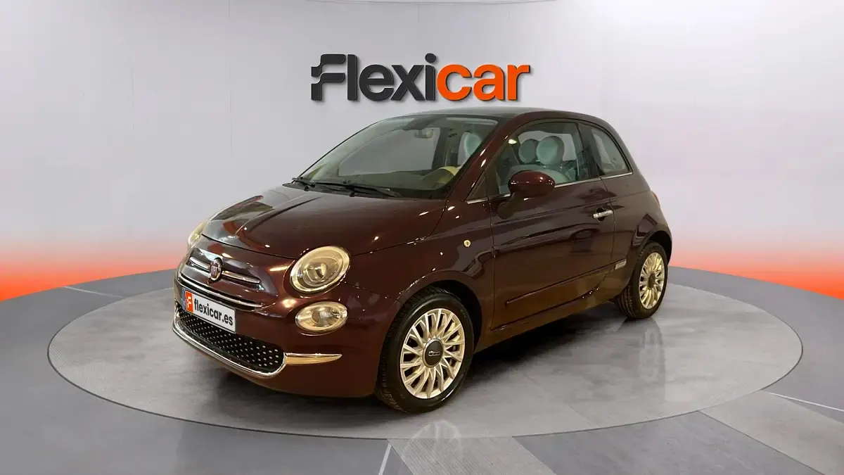 Usado Fiat 500 Lounge 85 CV (62 kW) 2019 Granate Berlina