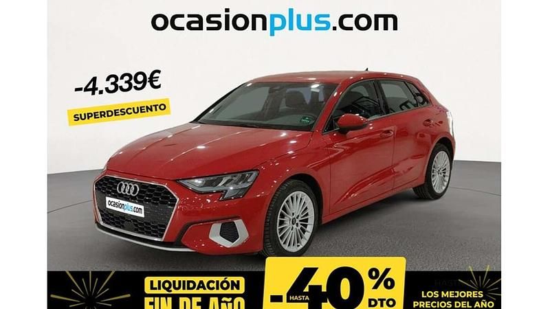 Rojo Usado 2023 Audi A3 Sportback Advanced Utilitario | 20.861 € (Super precio) - Imagen 1/1