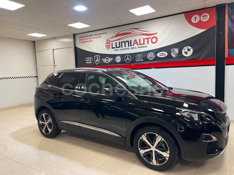 Usado Peugeot 3008 GT-line 130 CV (95 kW) 2019 Negro SUV