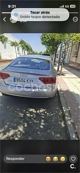 Usado Audi A5 Sportback Advanced 150 CV (110 kW) 2015 Gris / plata Utilitario