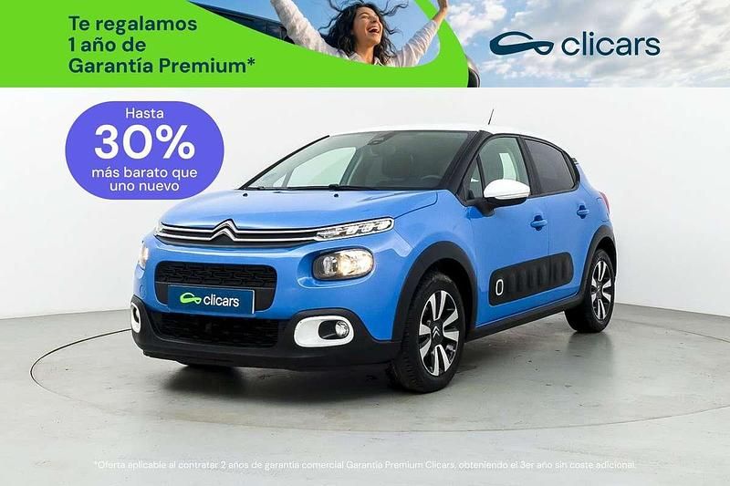 Usado Citroën C3 Feel 110 CV (80 kW) 2019 Azul Utilitario
