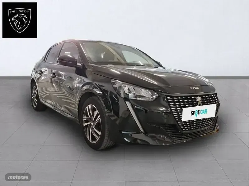 Usado Peugeot 208 Allure 100 CV (73 kW) 2022 Negro Utilitario