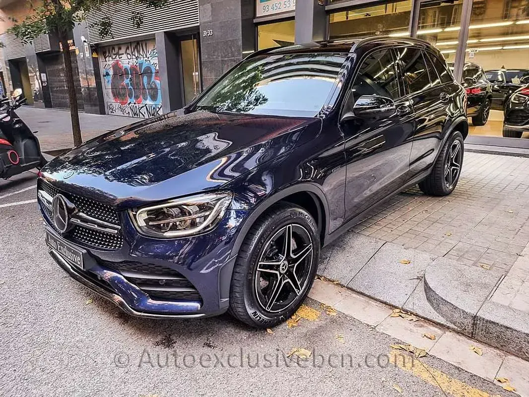 Usado Mercedes GLC300 321 CV (236 kW) 2021 Azul SUV