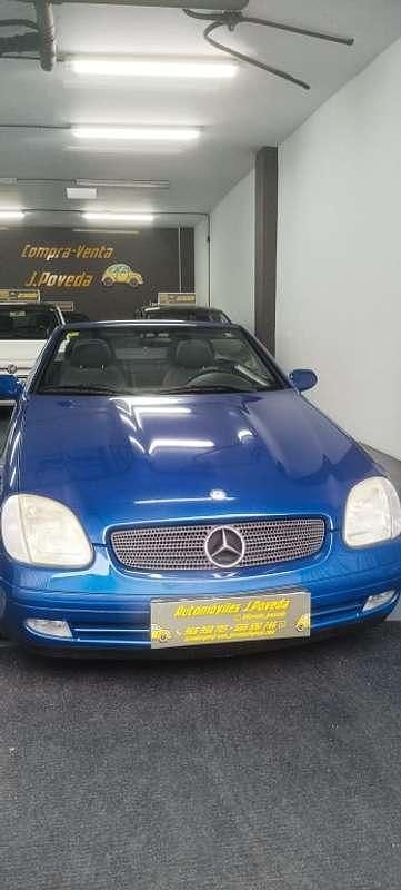 Usado Mercedes SLK200 136 CV (100 kW) 1997 Azul Descapotable