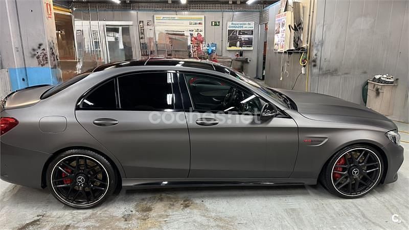 Usado Mercedes C63S AMG 510 CV (375 kW) 2017 Gris / plata Berlina