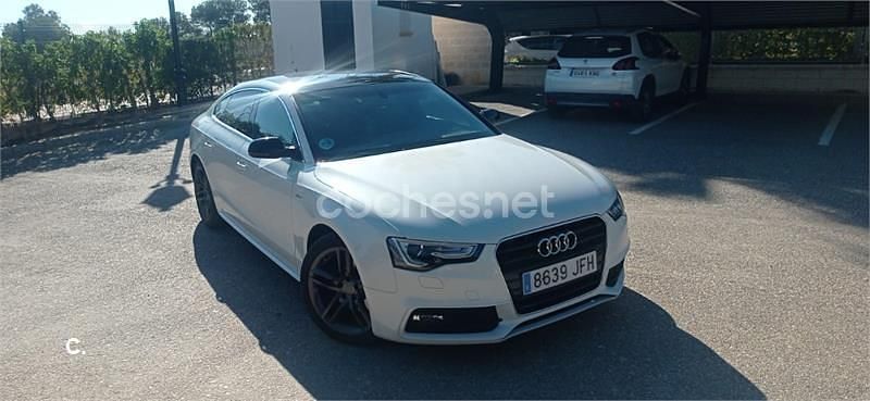 Usado Audi A5 Sportback 150 CV (110 kW) 2015 Blanco Utilitario
