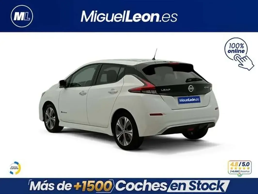 Usado Nissan Leaf N-Connecta 110 kW (150 CV) 2018 Blanco Utilitario