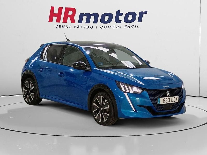 Azul Usado 2020 Peugeot e-208 GT Utilitario | 21.670 € (Caro) - Imagen 1/4