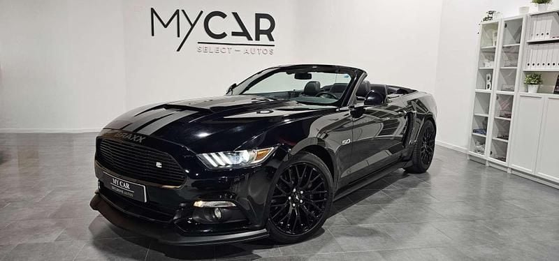 Negro Usado 2017 Ford Mustang GT Convertible Descapotable | 41.900 € (Caro) - Imagen 1/4