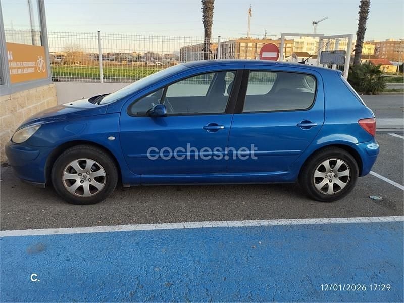 Usado Peugeot 307 90 CV (66 kW) 2005 Azul Berlina