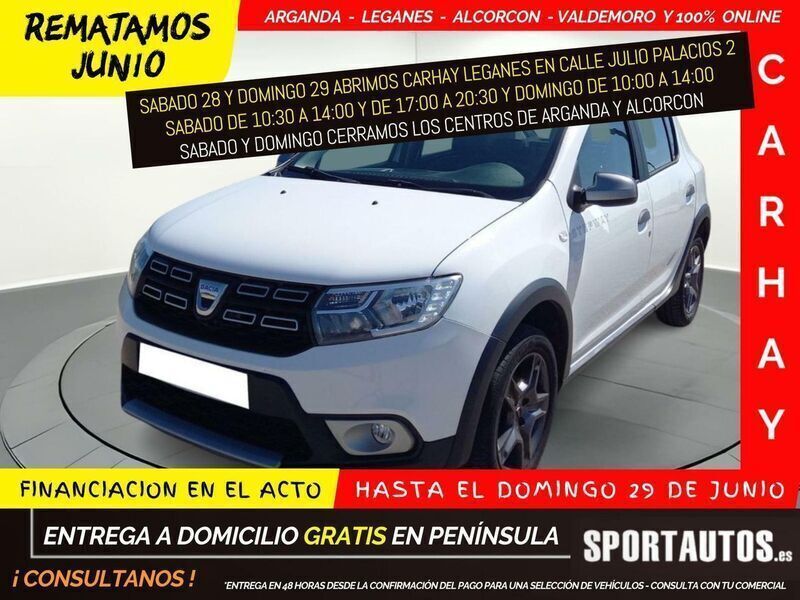 Blanco Usado 2018 Dacia Sandero Stepway Utilitario | 12.990 € (Un poco caro) - Imagen 1/4