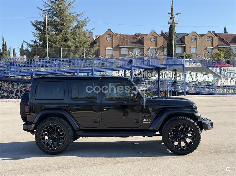 Usado Jeep Wrangler Unlimited Sahara 270 CV (198 kW) 2019 Negro SUV