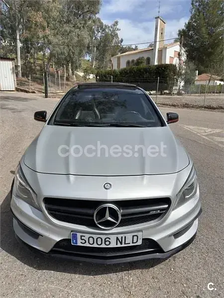 Usado Mercedes CLA45 AMG 381 CV (280 kW) 2016 Gris / plata Coupe