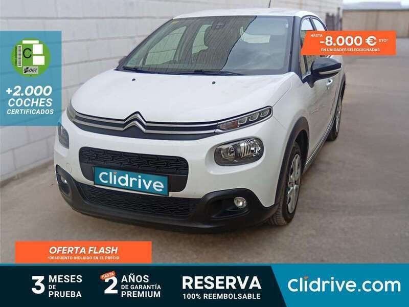Blanco Usado 2019 Citroën C3 Feel Utilitario | 8190 € (Buen precio) - Imagen 1/3