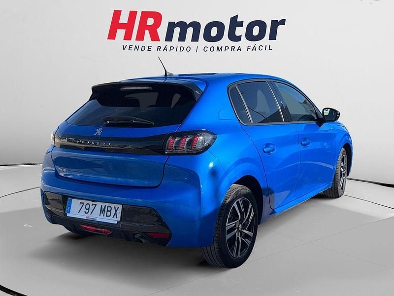 Usado Peugeot 208 Allure 101 CV (74 kW) 2022 Azul Utilitario