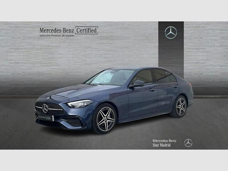 Usado Mercedes C220 AMG line 200 CV (147 kW) 2025 Azul sodalita metalizado Berlina
