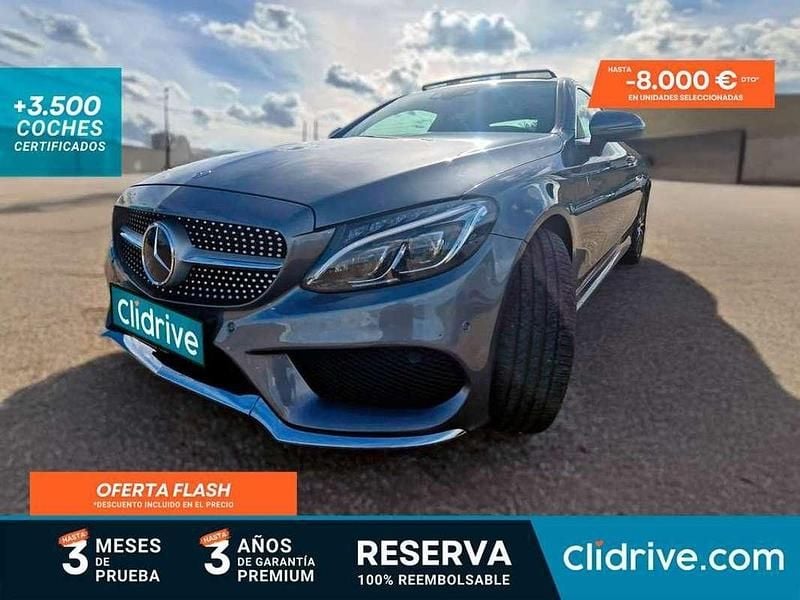 Gris Usado 2016 Mercedes C300 AMG line Coupe | 24.290 € (Buen precio) - Imagen 1/3