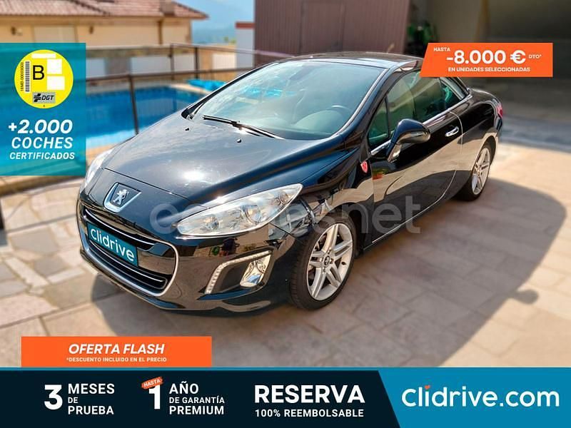 Negro Usado 2011 Peugeot 308 CC Active Descapotable | 8190 € (Buen precio) - Imagen 1/3