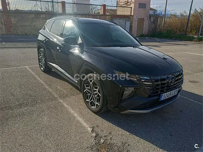 Usado Hyundai Tucson N Line 136 CV (100 kW) 2022 Negro SUV