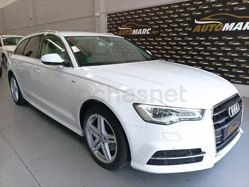 Usado Audi A6 S-Line 190 CV (139 kW) 2017 Blanco Familiar