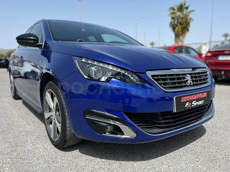 Usado Peugeot 308 SW GT-line 130 CV (95 kW) 2017 Azul Familiar