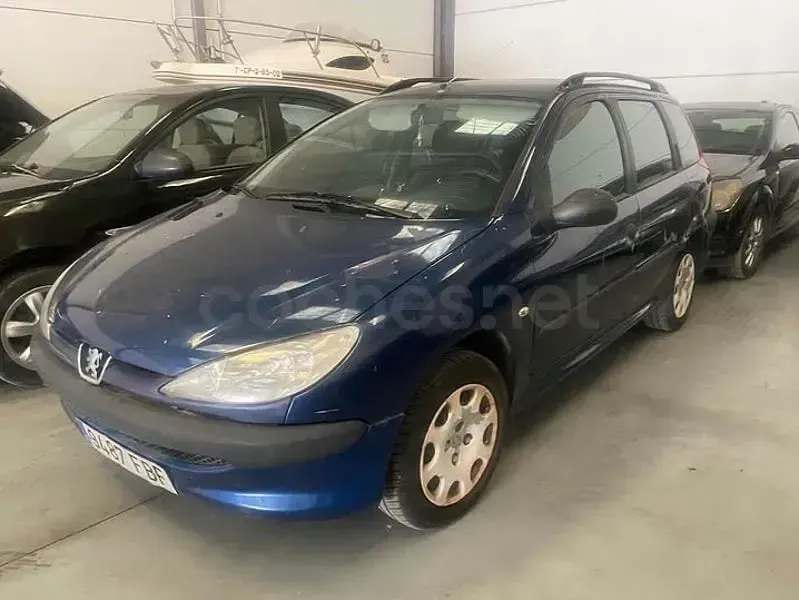 Usado Peugeot 206 70 CV (51 kW) 2006 Azul Familiar