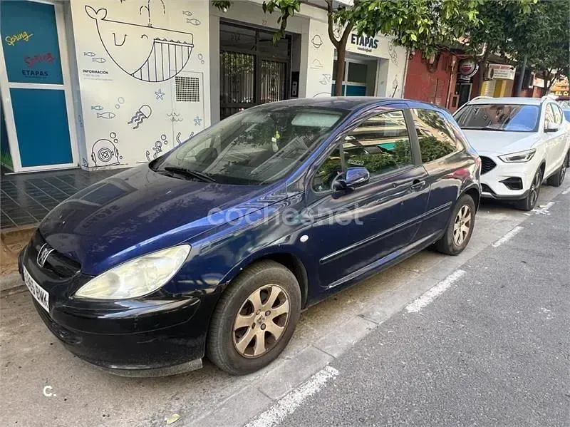 Usado Peugeot 307 90 CV (66 kW) 2001 Azul Utilitario