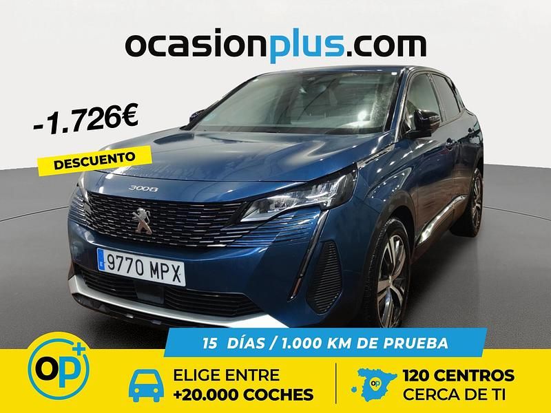 Azul Usado 2024 Peugeot 3008 Allure SUV | 18.450 € (Precio justo) - Imagen 1/4