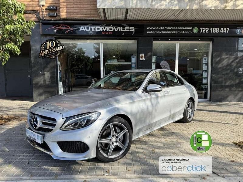 Gris / plata Usado 2016 Mercedes C220 AMG line Berlina | 24.990 € (Precio justo) - Imagen 1/4