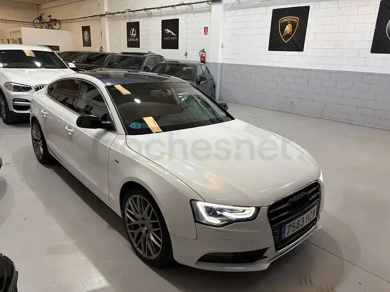 Usado Audi A5 Sportback Advanced 190 CV (139 kW) 2015 Blanco Utilitario