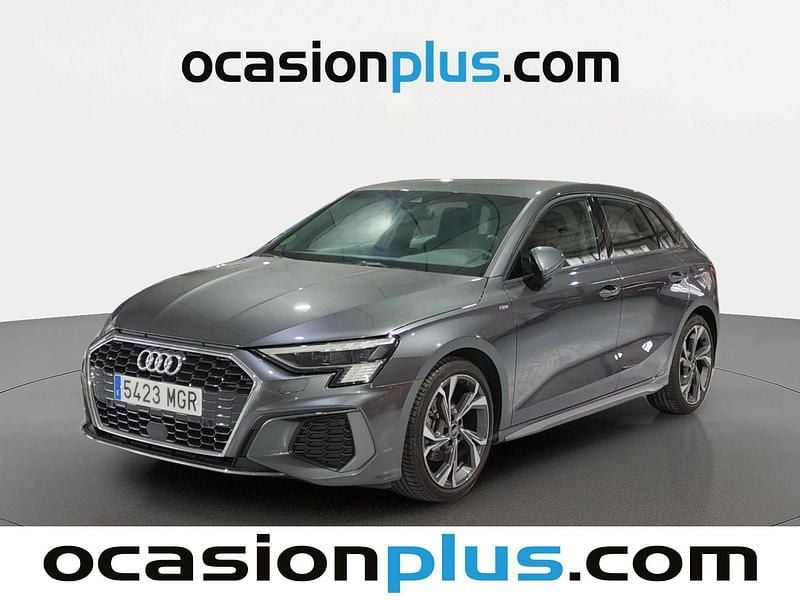 Gris Usado 2023 Audi A3 Sportback S-Line Utilitario | 30.173 € (Precio justo) - Imagen 1/4