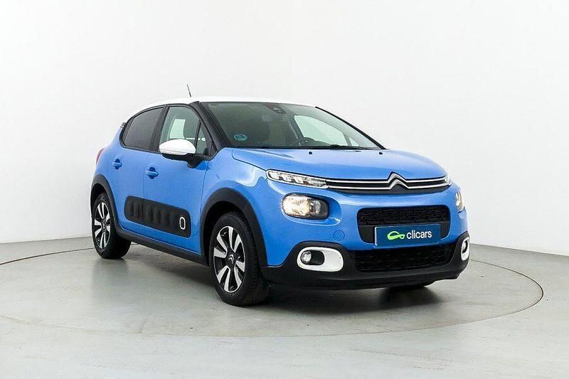 Usado Citroën C3 Feel 110 CV (80 kW) 2019 Azul Utilitario