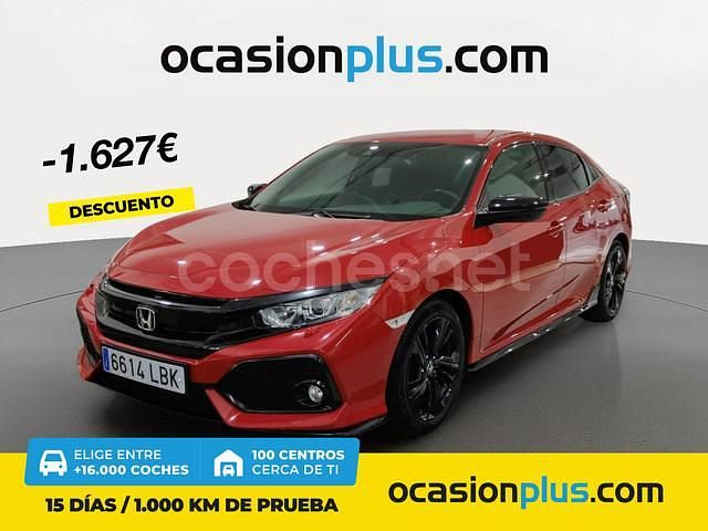 Rojo Usado 2019 Honda Civic Dynamic Berlina | 17.900 € (Precio justo) - Imagen 1/4