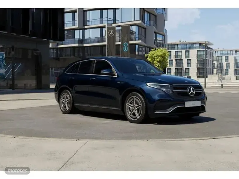 Usado Mercedes EQC400 300 kW (408 CV) 2021 Azul SUV