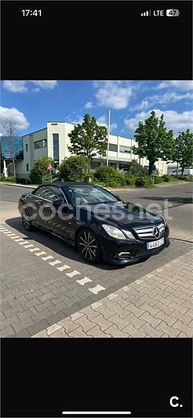 Usado Mercedes E220 Avantgarde 170 CV (125 kW) 2010 Negro Descapotable