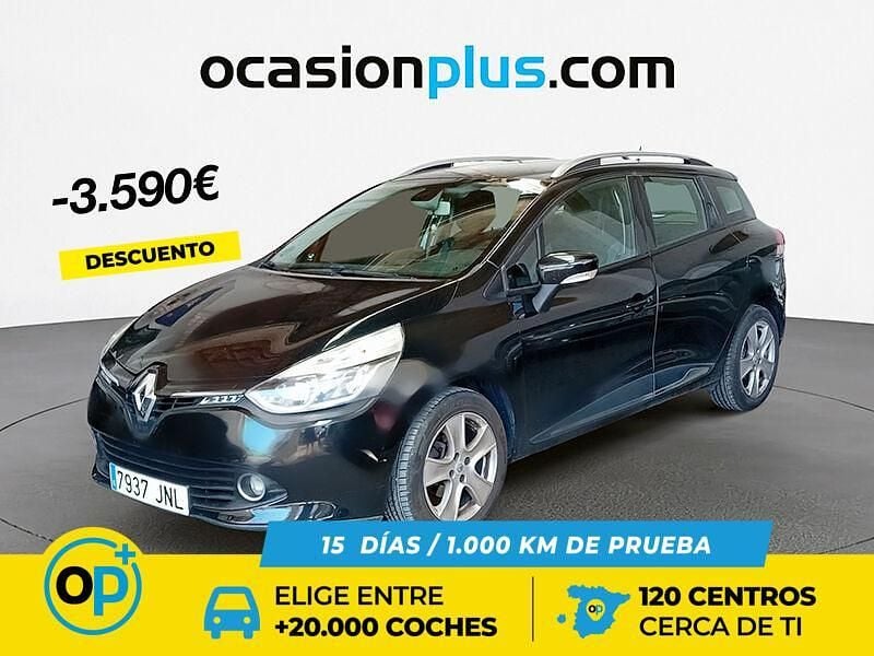 Usado Renault Clio GrandTour Dynamique 90 CV (66 kW) 2016 Negro Familiar