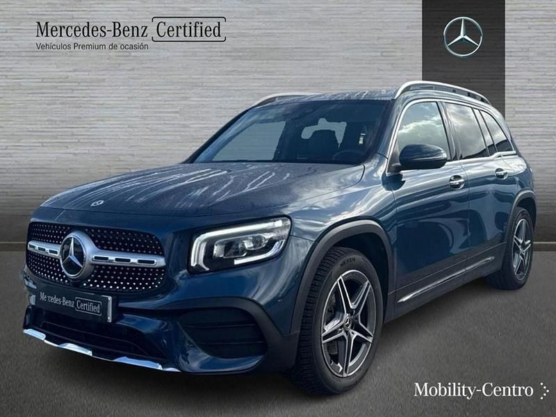 Usado Mercedes GLB200 AMG line 150 CV (110 kW) 2022 Azul denim SUV