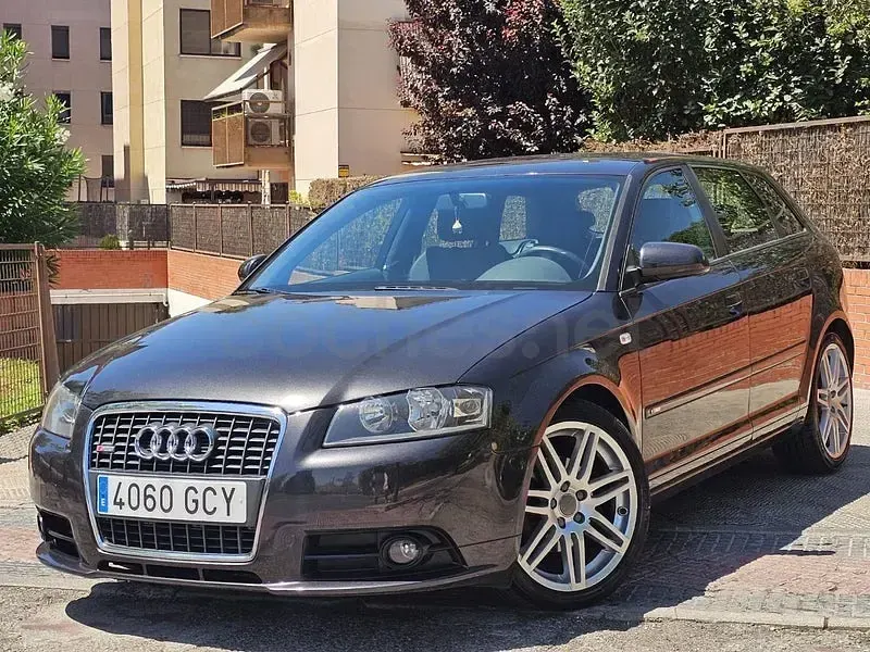 Usado Audi A3 S-Line 105 CV (77 kW) 2008 Negro Utilitario