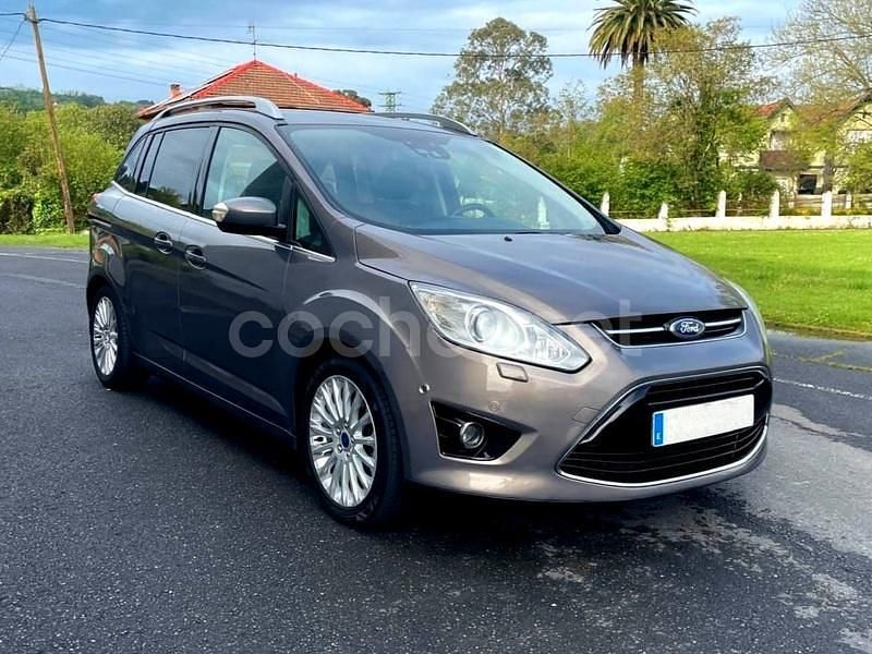 Gris / plata Usado 2014 Ford Grand C-Max Titanium Monovolumen | 6999 € (Precio justo) - Imagen 1/4