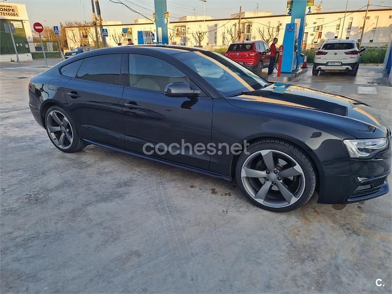 Usado Audi A5 Sportback S-Line 150 CV (110 kW) 2014 Negro Utilitario