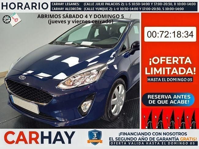 Usado Ford Fiesta Trend 126 CV (92 kW) 2021 Negro Berlina
