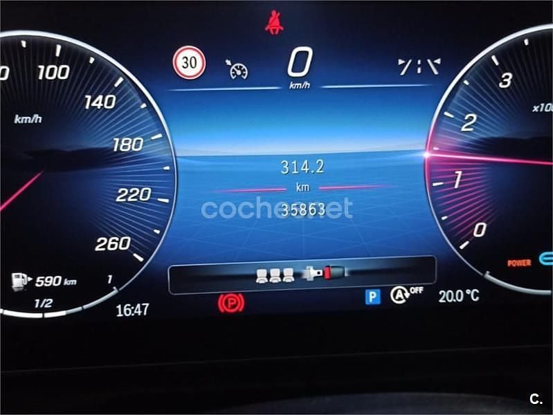 Usado Mercedes C200 184 CV (135 kW) 2021 Negro Berlina