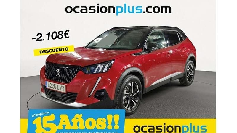 Rojo Usado 2022 Peugeot 2008 GT SUV | 17.182 € (Precio justo) - Imagen 1/1