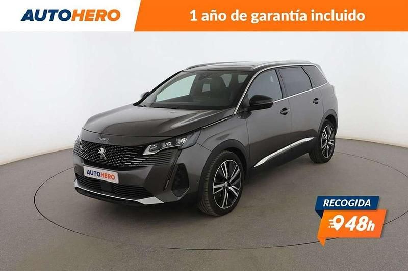 Gris Usado 2021 Peugeot 5008 GT Monovolumen | 26.190 € (Precio justo) - Imagen 1/3
