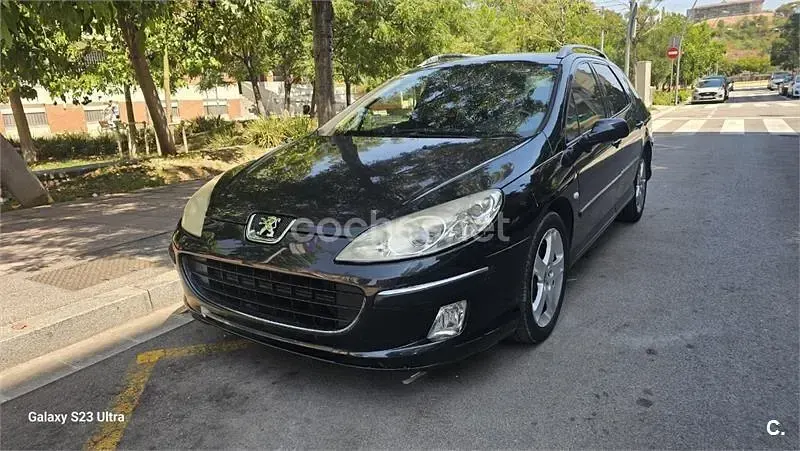 Usado Peugeot 407 Sport 136 CV (100 kW) 2006 Negro Familiar
