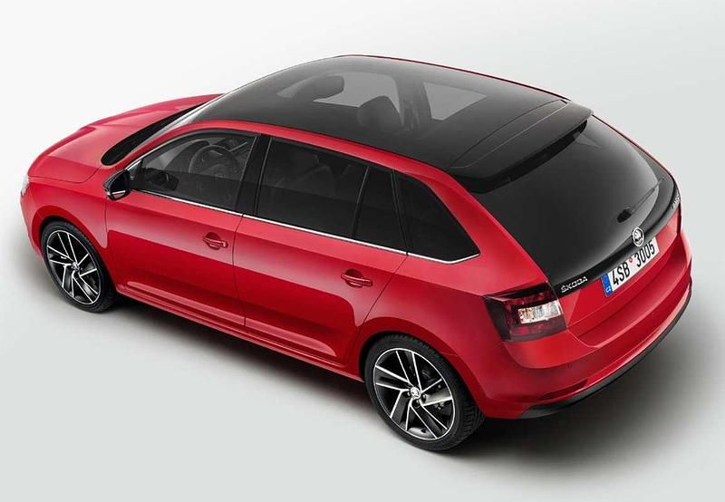 Usado Skoda Rapid Ambition 105 CV (77 kW) 2015 Rojo Utilitario