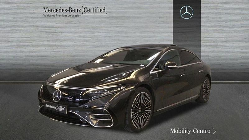 Verde olivo mate Usado 2023 Mercedes EQS450+ AMG line Berlina | 91.900 € - Imagen 1/4